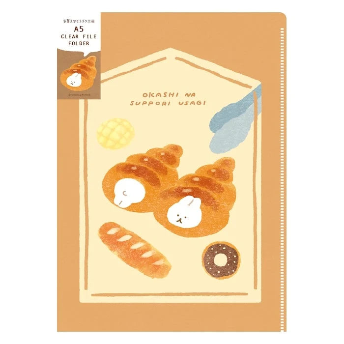 Furukawashiko A5 Two-Pocket Clear File Folder
