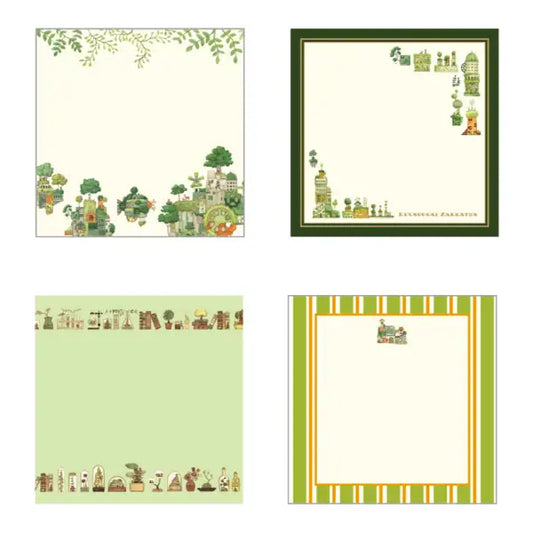 [Limited Edition] Fantasy Town General Store Memo Pad: Green Civilization QMP-KZB