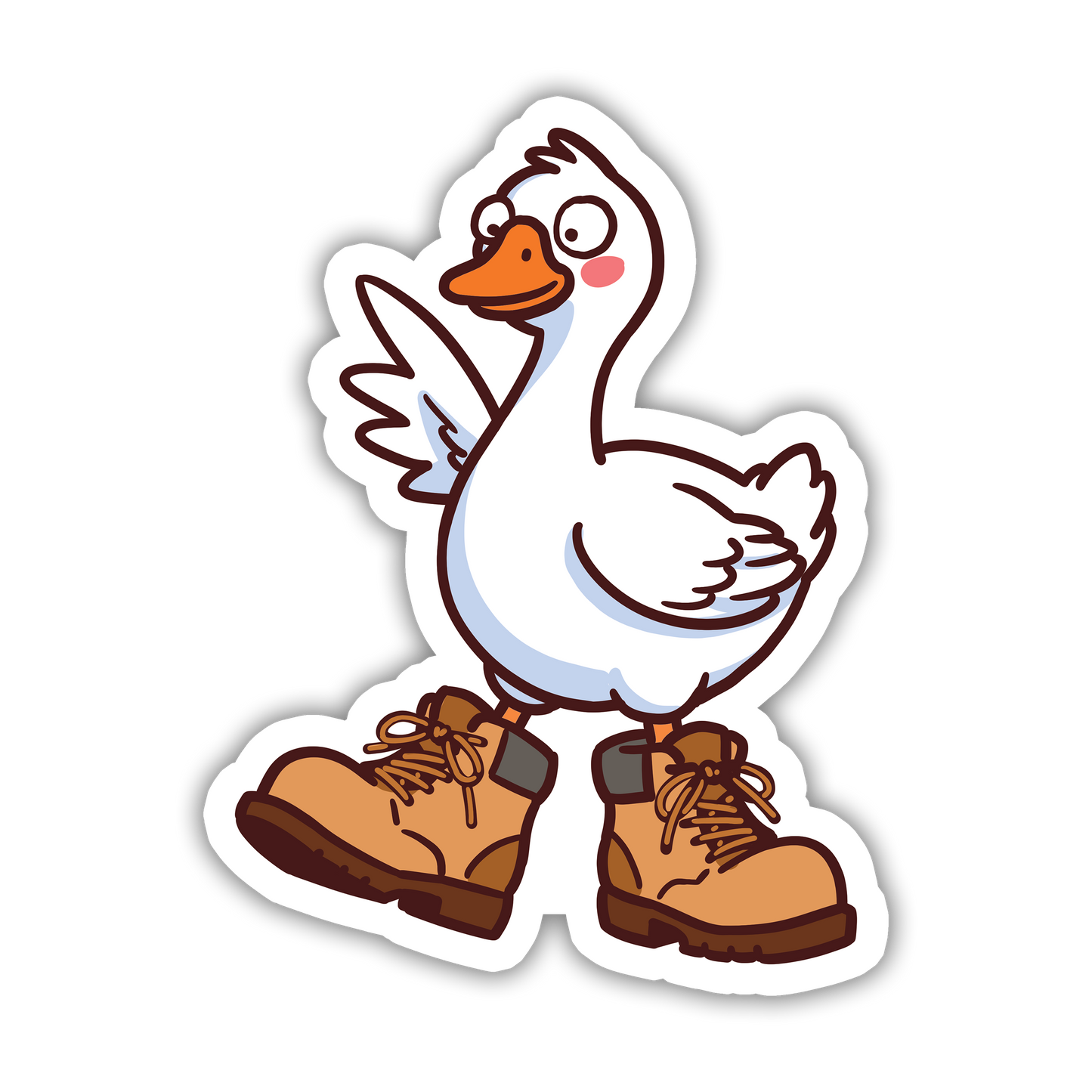 Big Boot Energy - Silly Goose Sticker - The Stkr Store