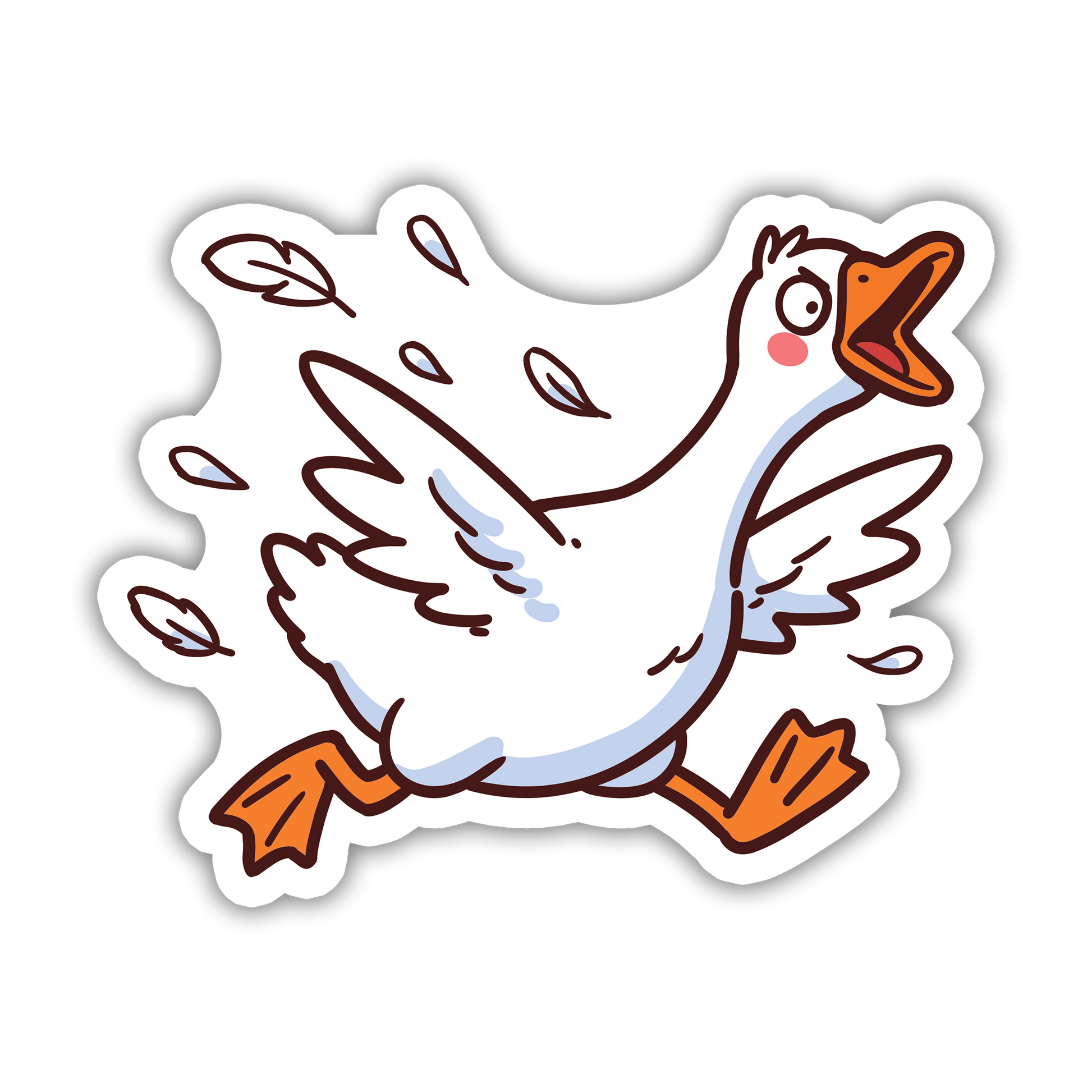 Honk of Fury - Silly Goose Sticker - The Stkr Store