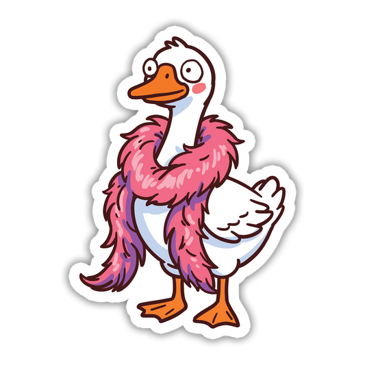 The Glamour Goose - Silly Goose Sticker - The Stkr Store