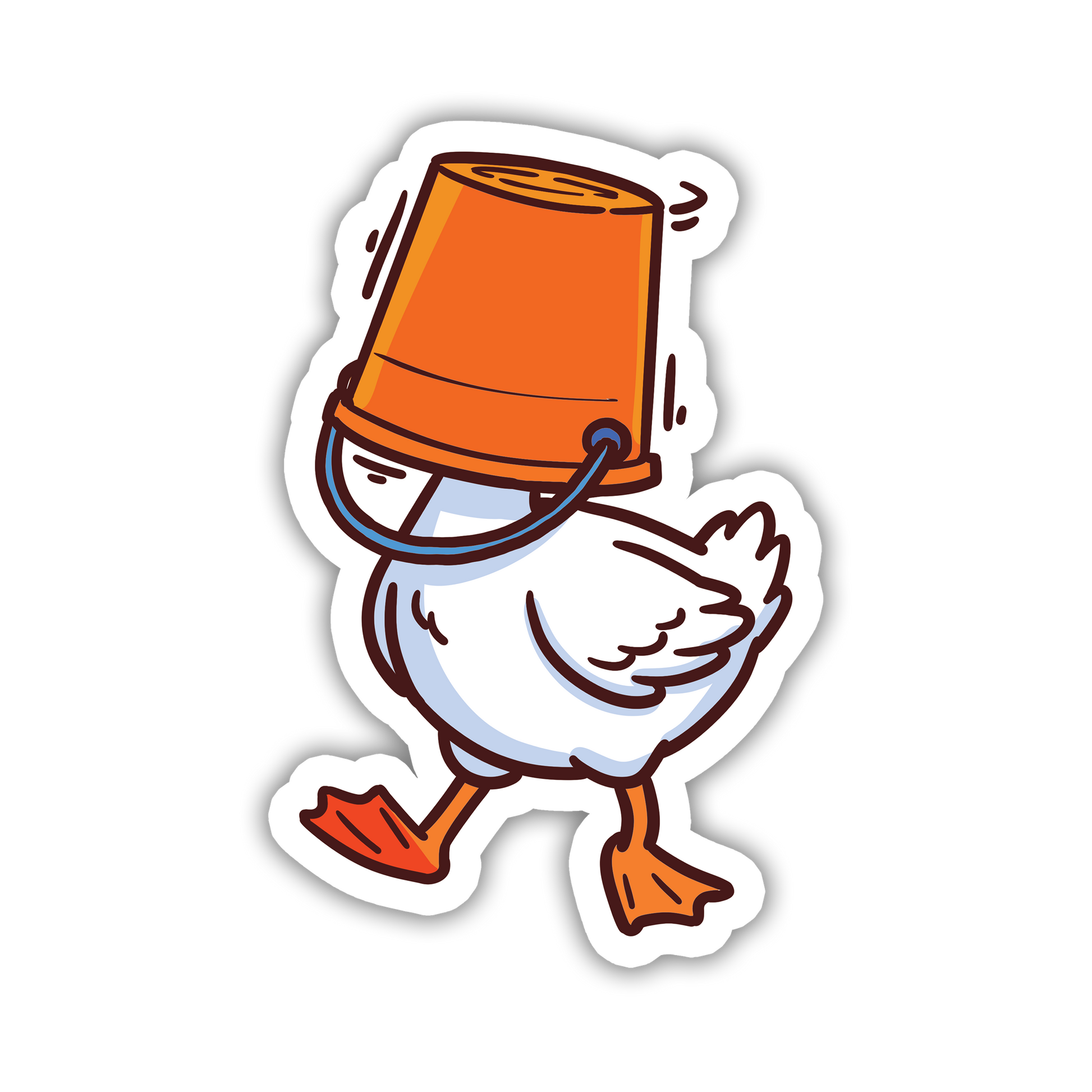 Bucket Head - Silly Goose Sticker - The Stkr Store