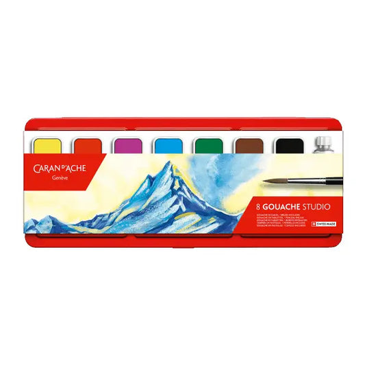 Box of 8 Color Paint Tablets Gouache Studio - The Stkr Store