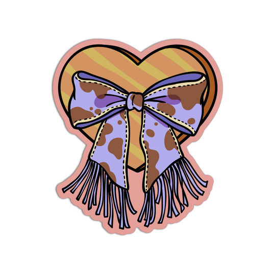 Bow Coquette  Cowgirl Textured Stickers