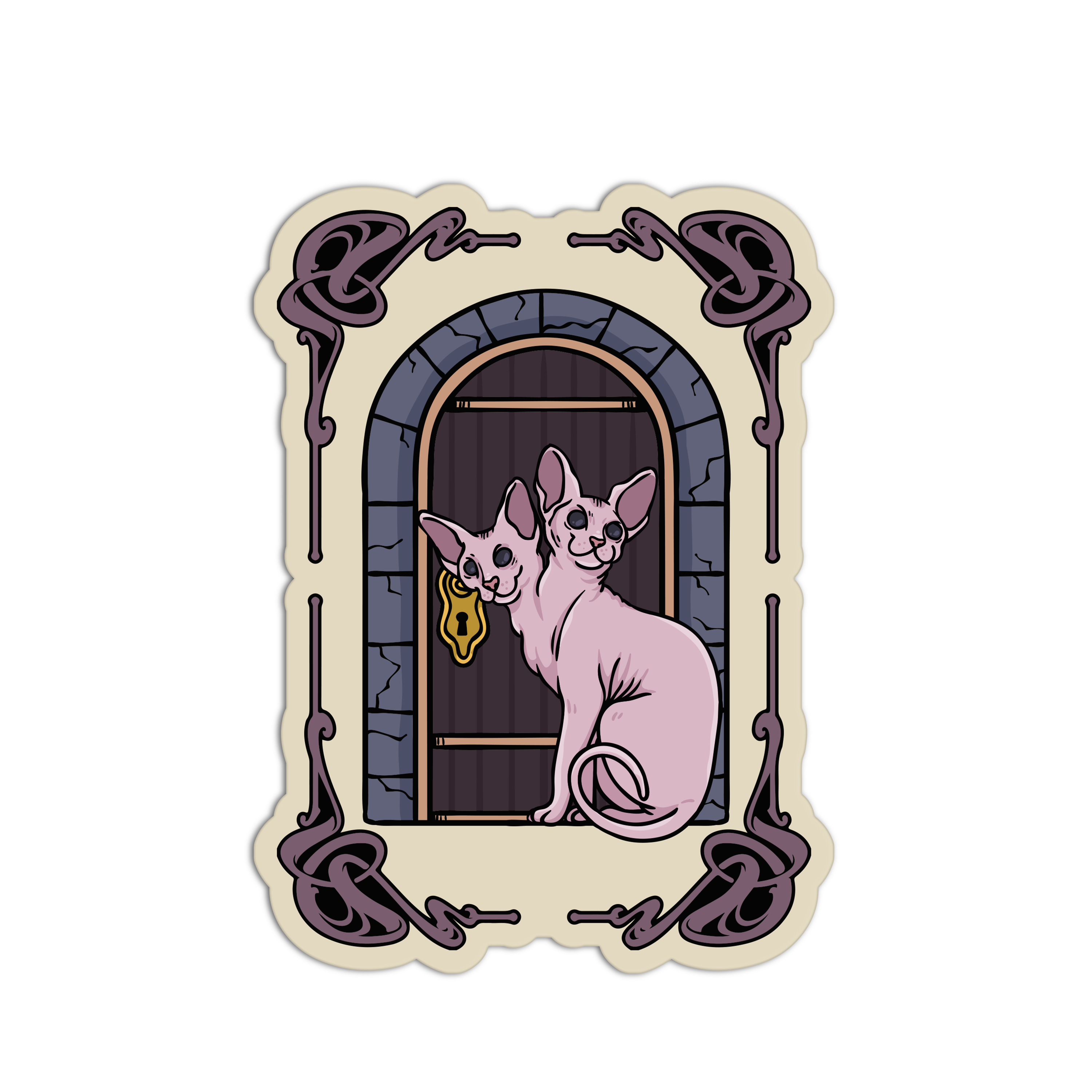 Cat Familiar In The Window - Witchcraft Collection – The Stkr Store