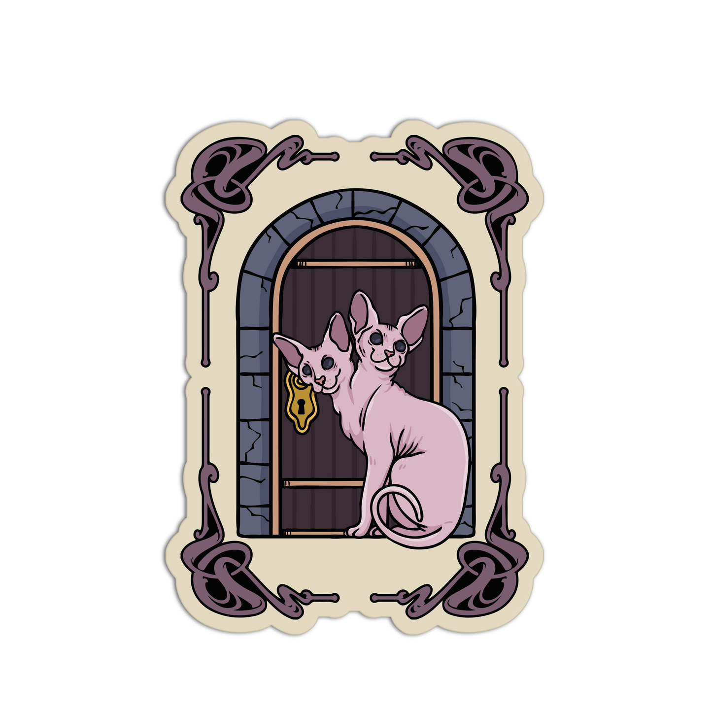 Cat Familiar In The Window - Witchcraft Collection