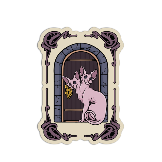 Cat Familiar In The Window - Witchcraft Collection