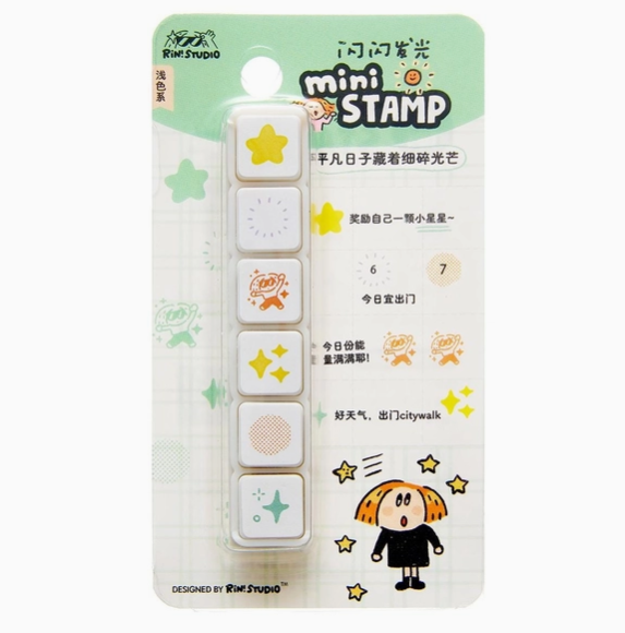 Mini 6 in 1 Stamps - Portable Size