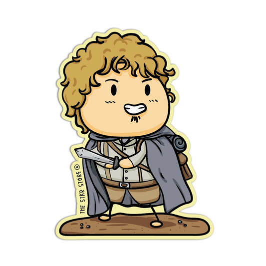 Sean Potato as Sam Cosplay Lord of the Rings Sticker