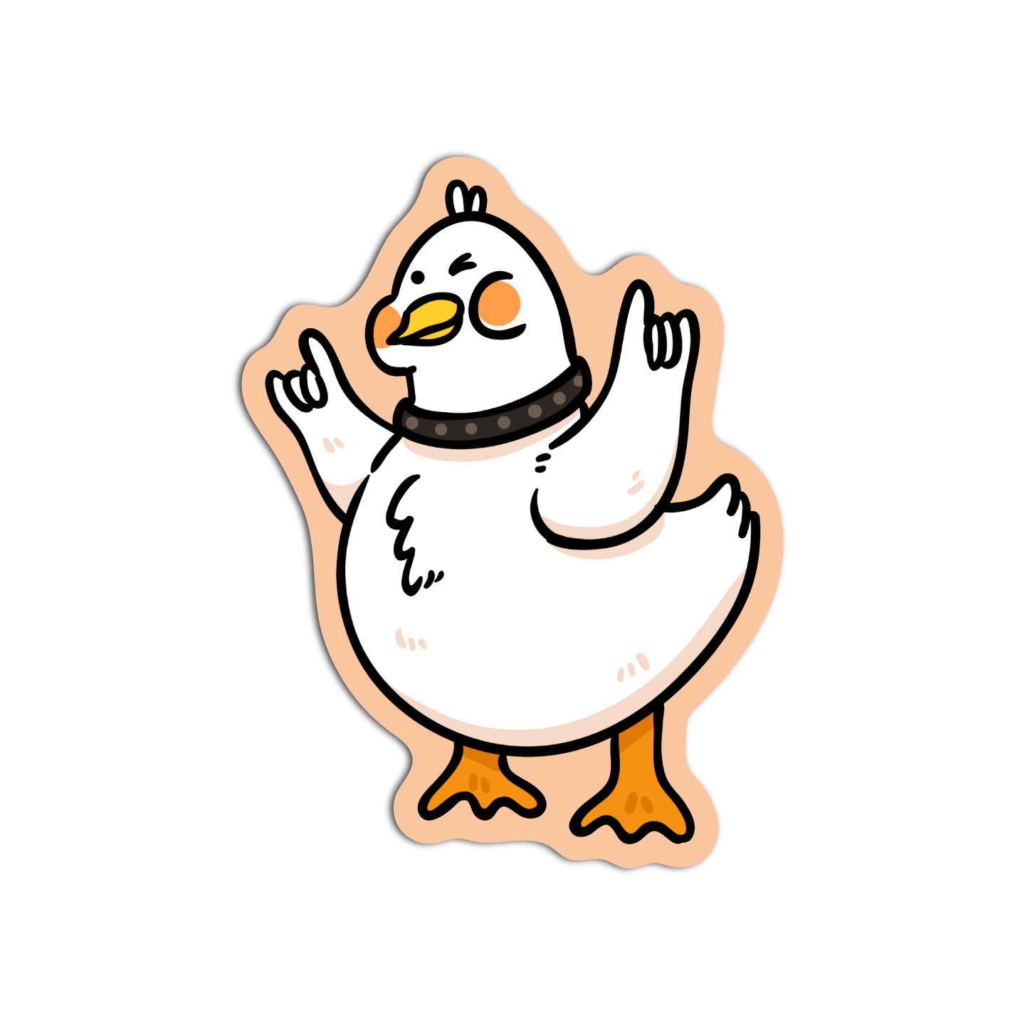 Duckie Rockstar Hetero Sticker