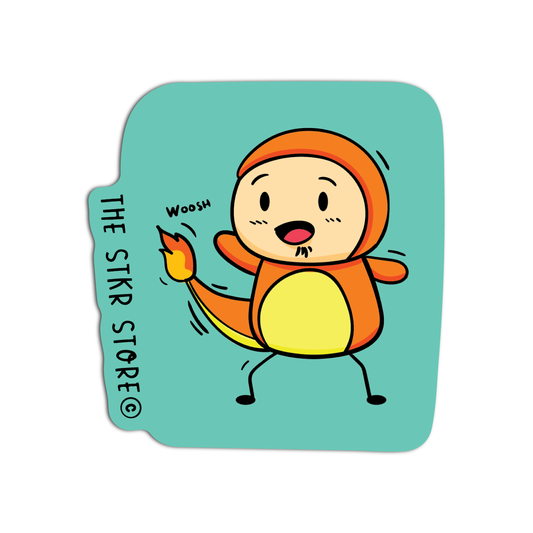 Sean Potato as Charmander Cosplay Pokemon Sticker