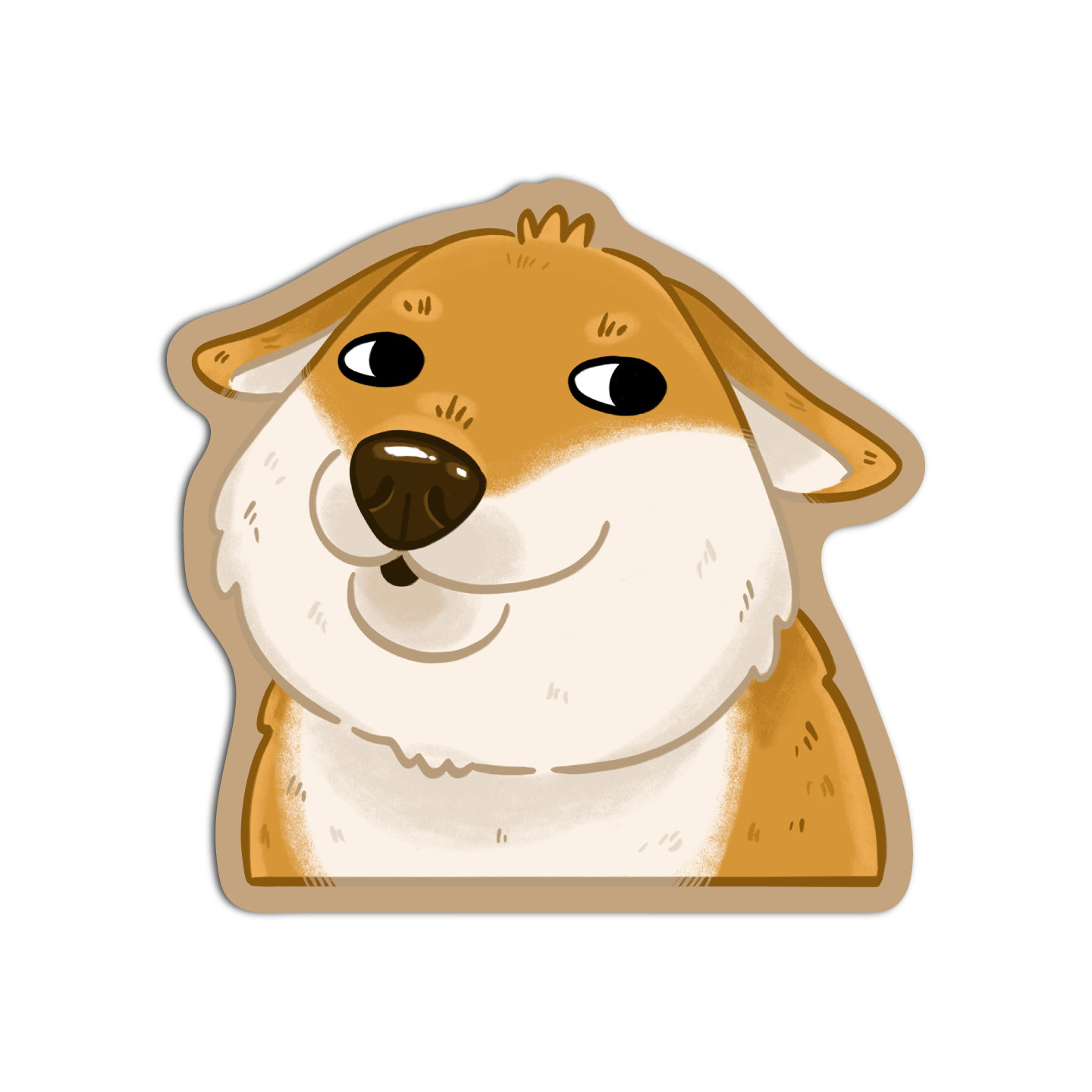 Cute Funny Dog Shiba Inu Sticker