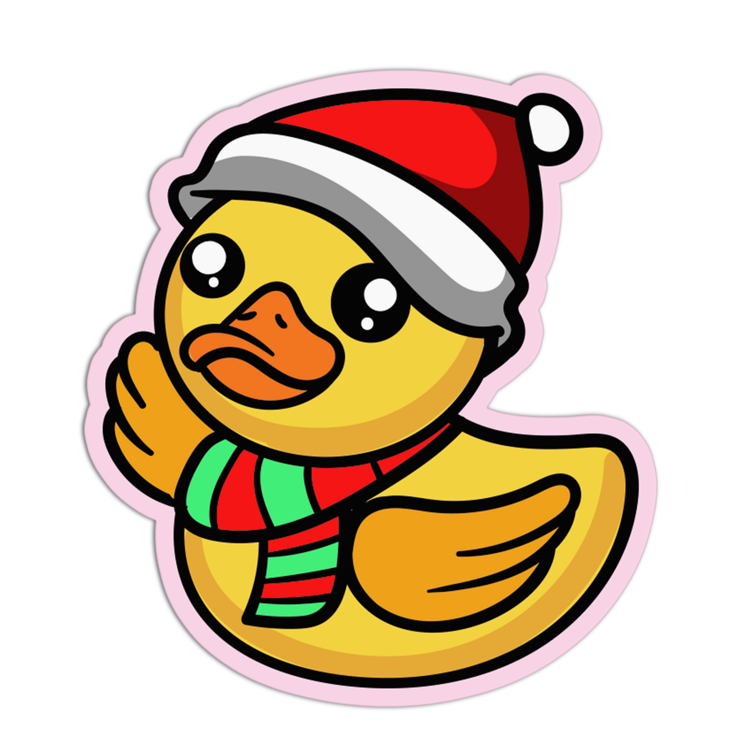 Santa Rubber Duck Stickers