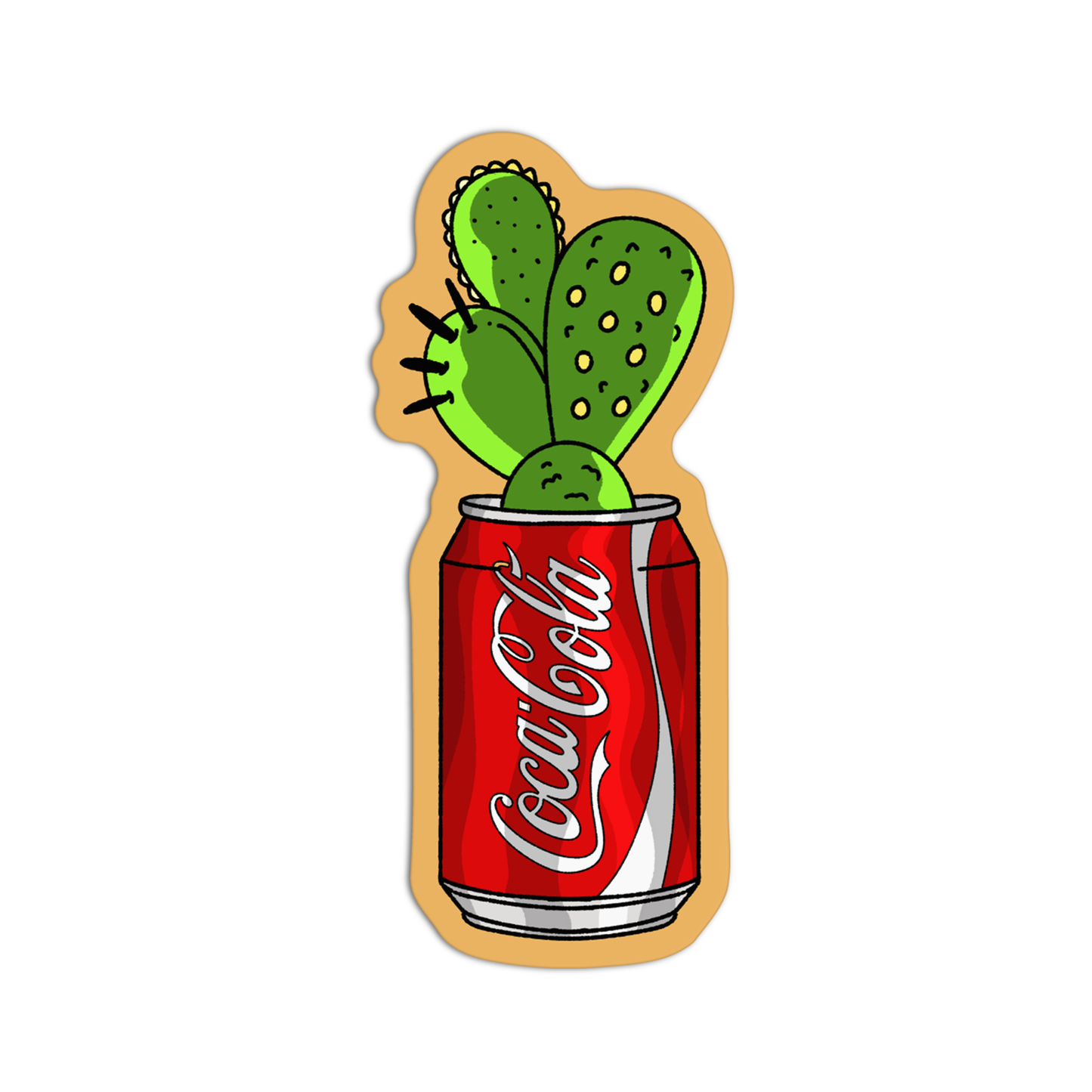 Coca-Cola Planters Sticker