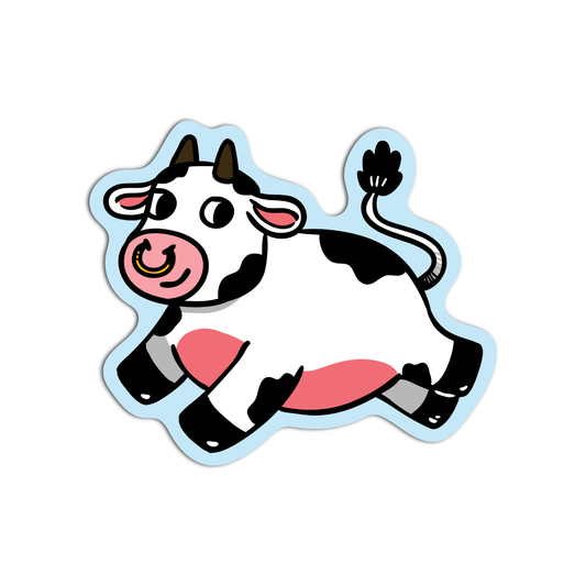 CowJumping Sticker