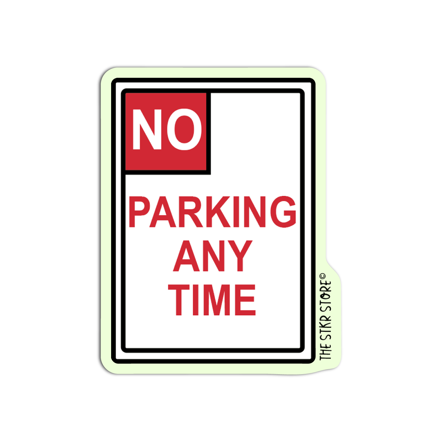 No Parking Any Time Road Sign Sticker – The Stkr Store