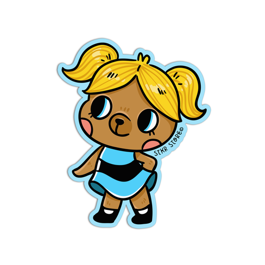 Bubbles Bear Studio and Puff Sticker