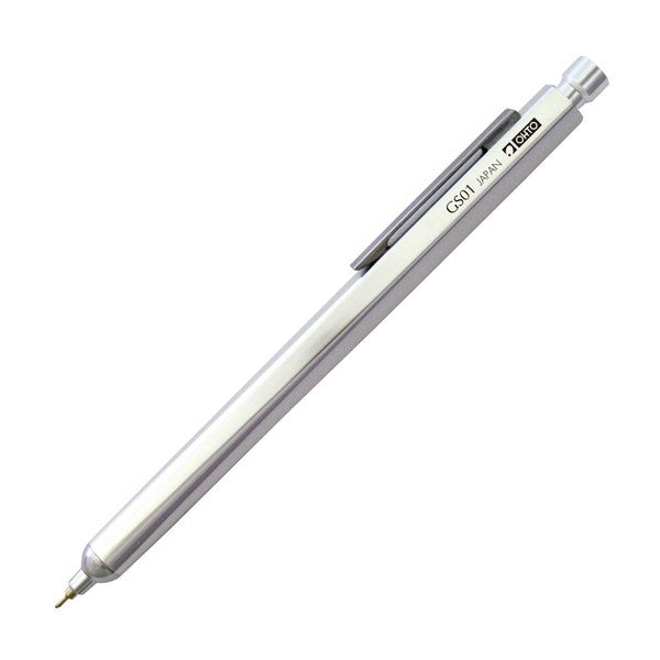 silver ohto pen with click cap and pen clip