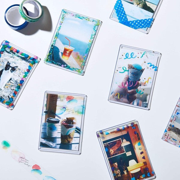 Decorative tape on pictures