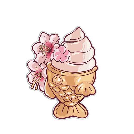 Cherry Blossom Taiyaki Cone