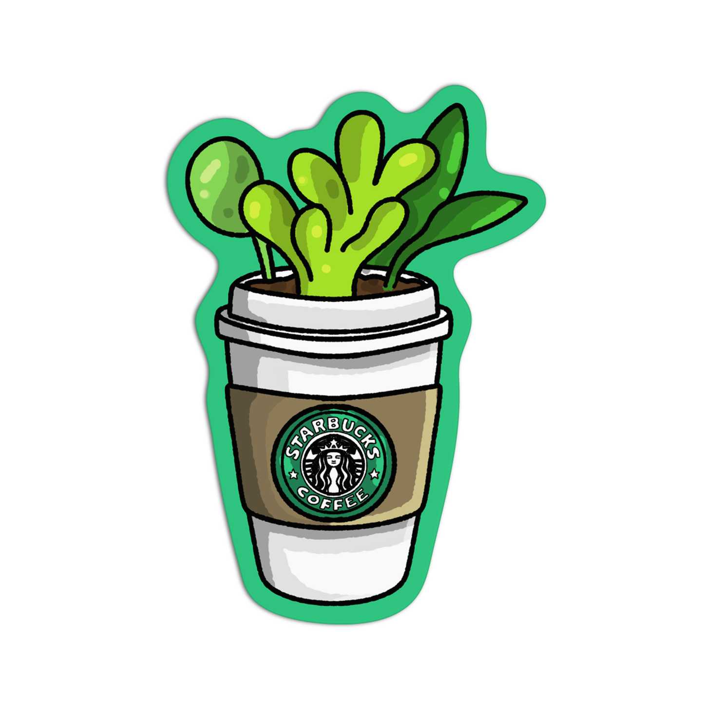 Starbucks Planters Sticker