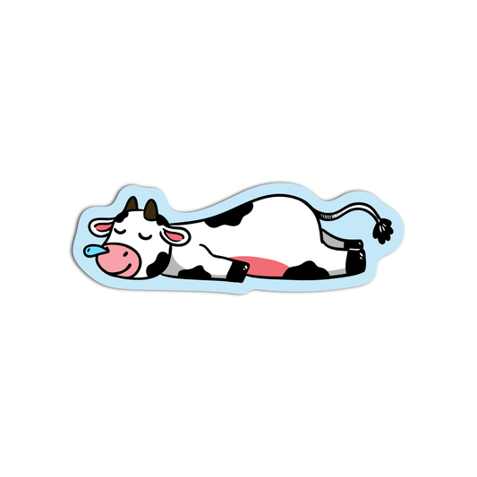 CowSleeping Sticker