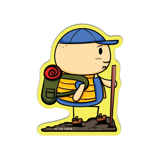 Sean Hiking Sean Potato's Vacation Sticker
