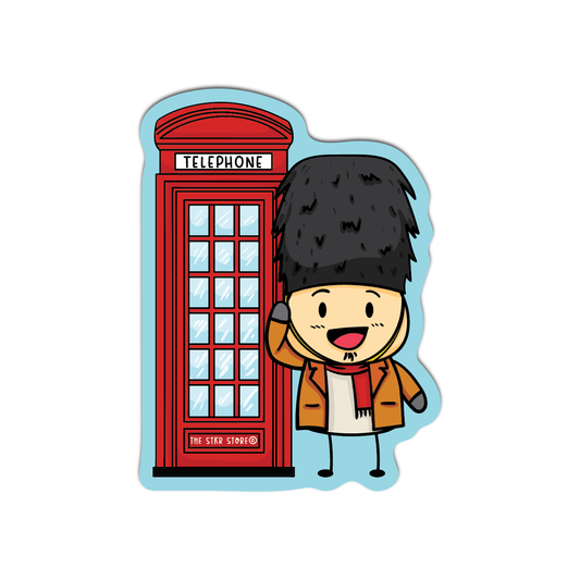 Sean and the Phone Booth Sean Potato's Vacation Sticker