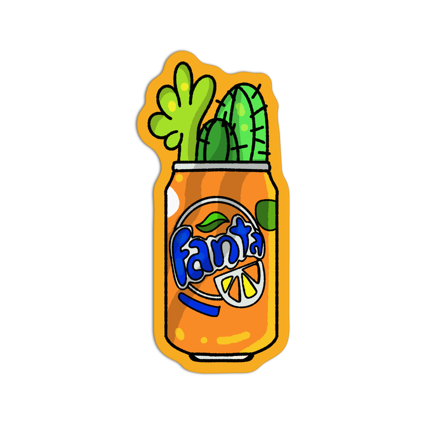 Fanta Planters Sticker