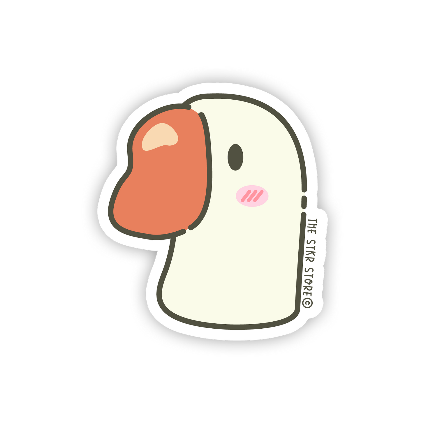 Honking Goose Side-Profile - Cute Animals Face Sticker