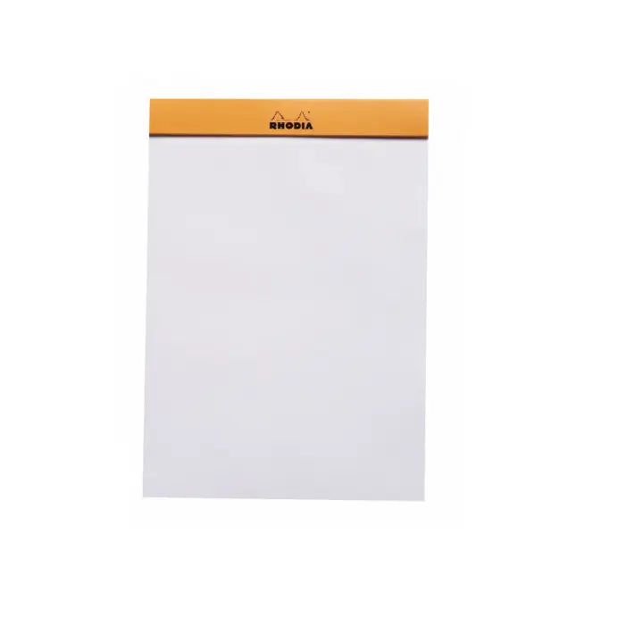 Rhodia Blank Staplebound Orange Cover Notepad - The Stkr Store