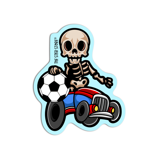 Skeleton on a Car Skeleton Sticker