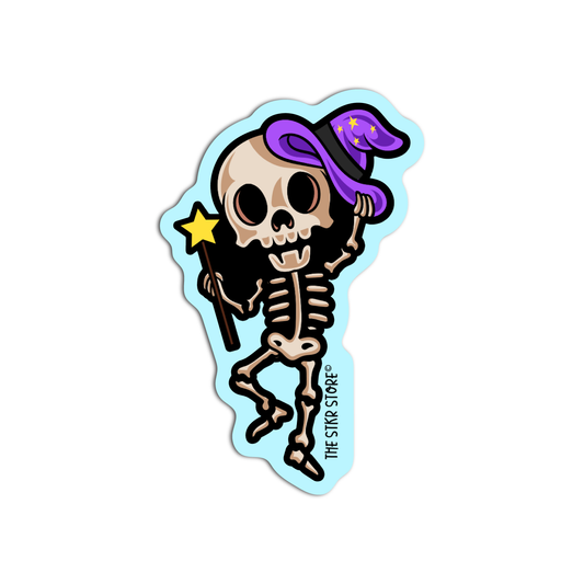 Skeleton Magician Skeleton Sticker