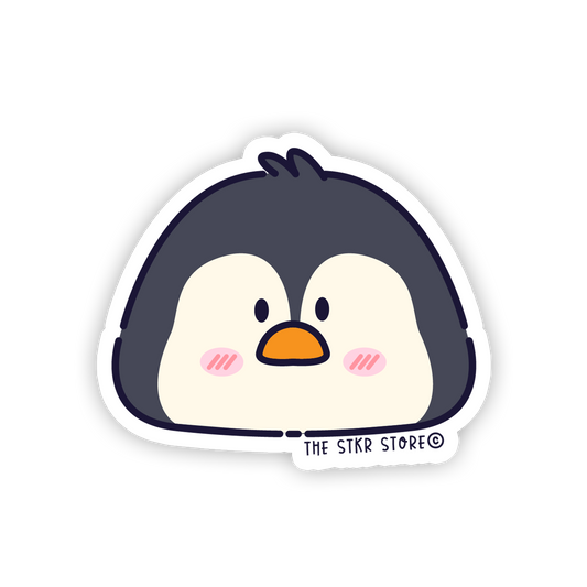 Chubby Penguin - Cute Animals Face Sticker