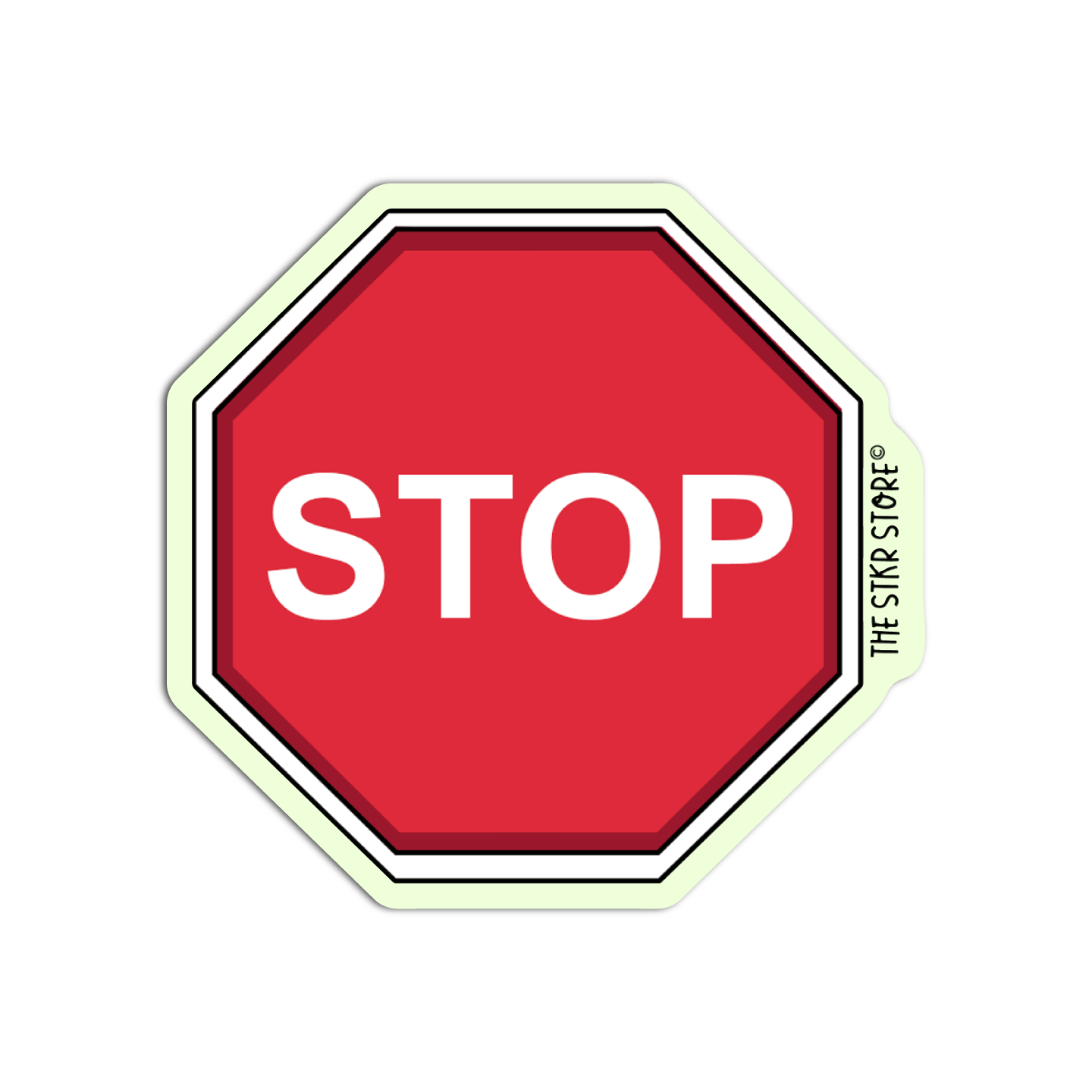 Stop Road Sign Sticker