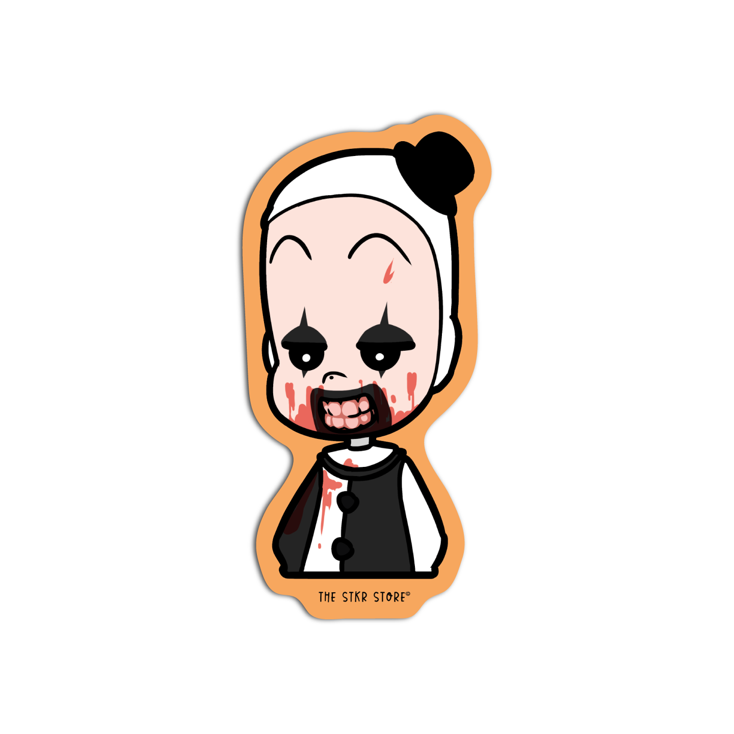 Clown with a Hat Horror Sticker