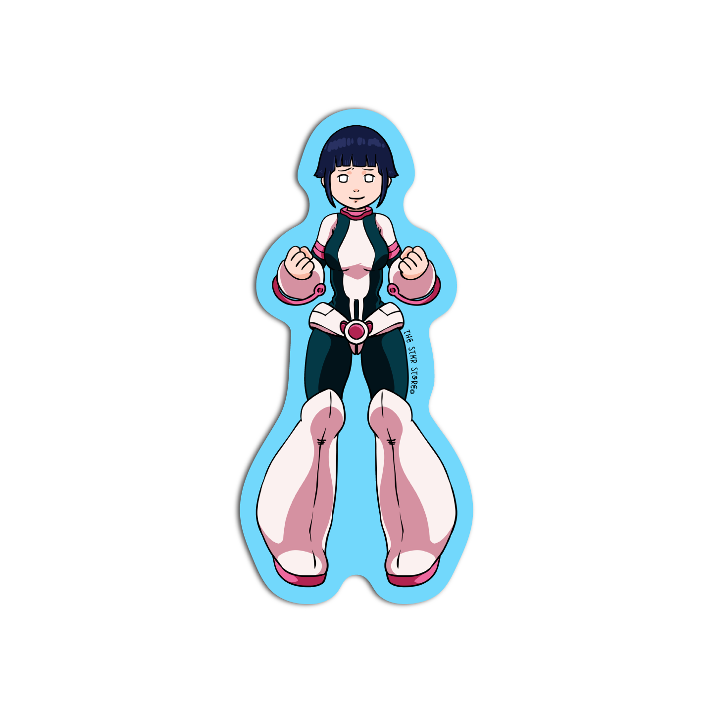 Hinata x Ochaco Naruto x My Hero Academia Sticker