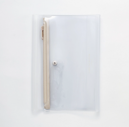 [Pre-Order - July Arrival] Isshoni. Pen Case + Notebook Cover Pvc A5 R Clear
