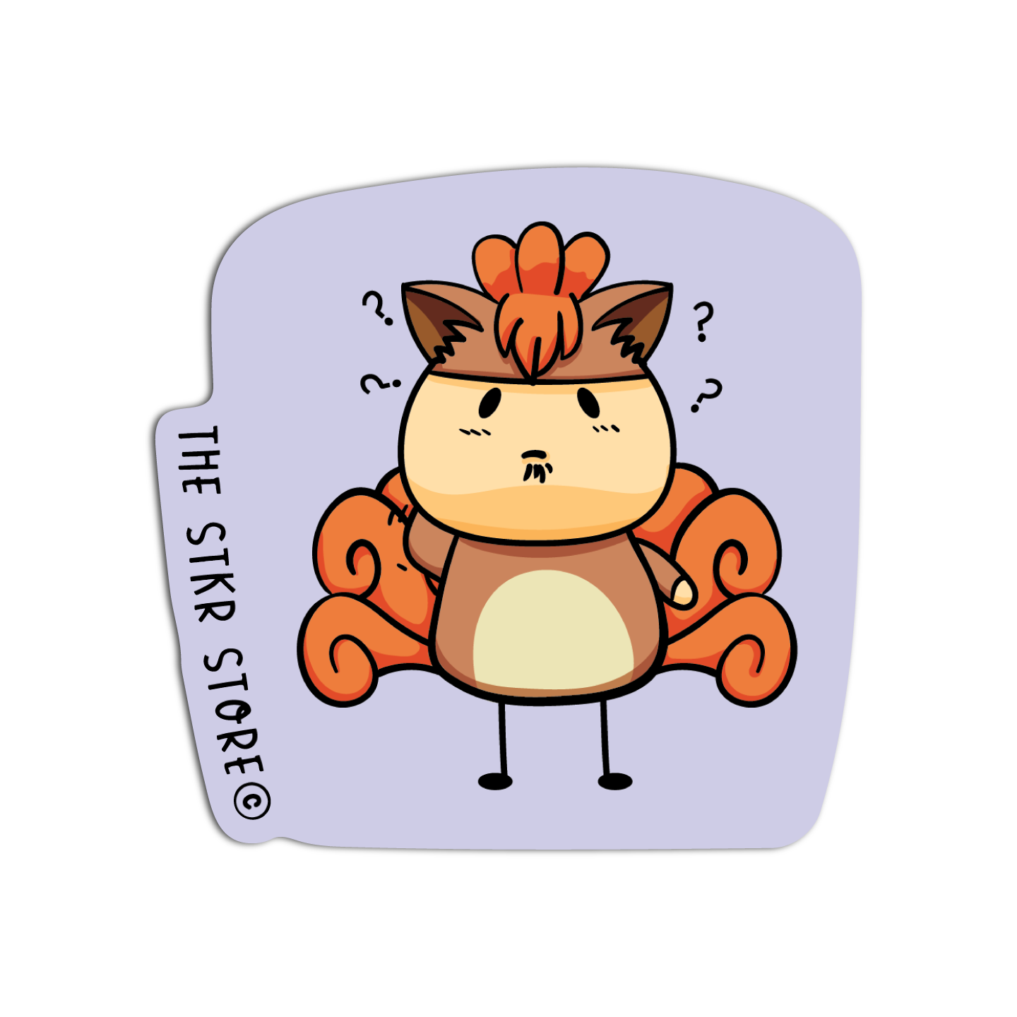 Sean Potato as Vulpix Cosplay Pokemon Sticker