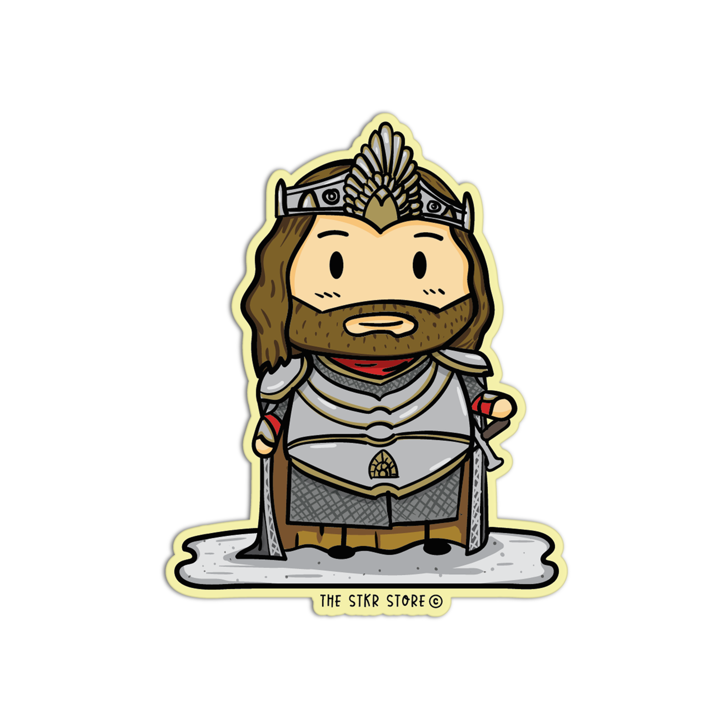 Sean Potato as Aragorn Cosplay Lord of the Rings Sticker