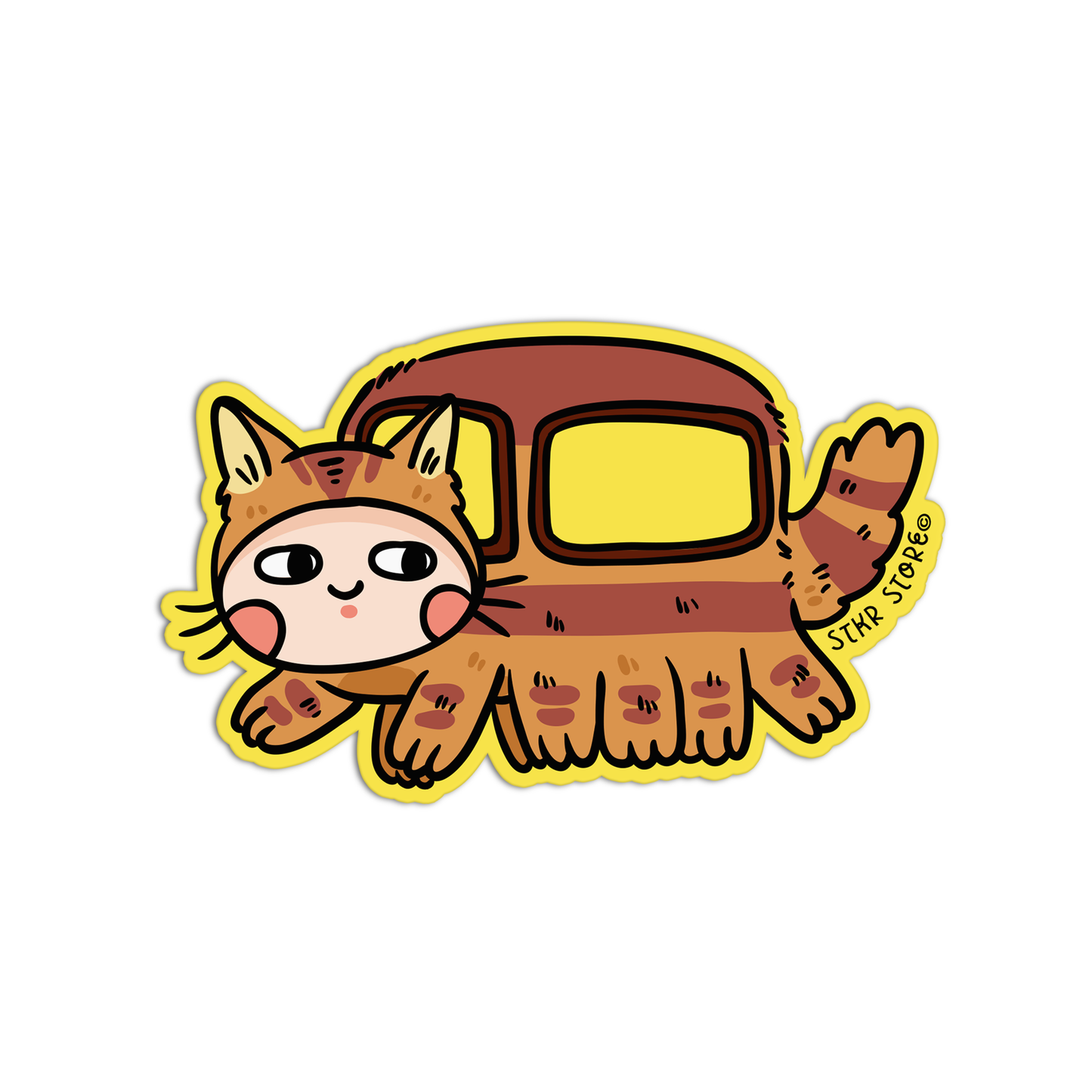 Cat Bus Ghibli & Powerpuff Sticker