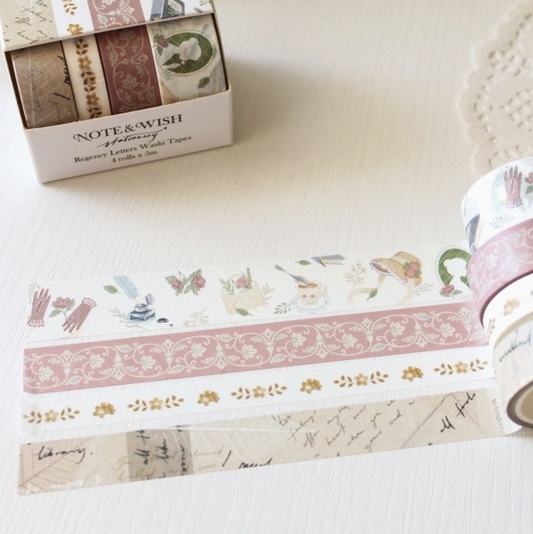 Regency Letters Washi Gift Set - Jane Austen Inspired Washi