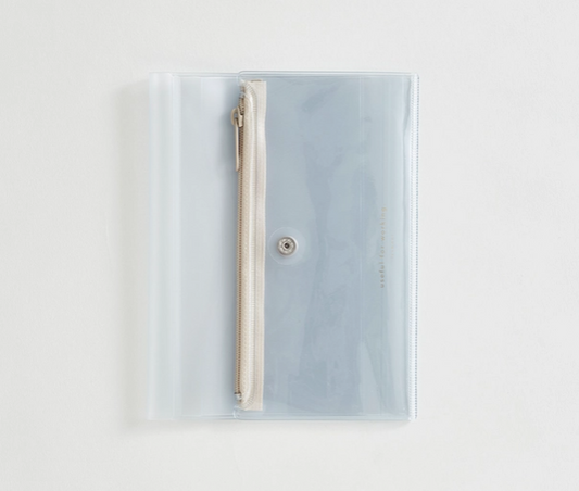 [Pre-Order - July Arrival] Isshoni. Pen Case + Notebook Cover Clear Pvc A6