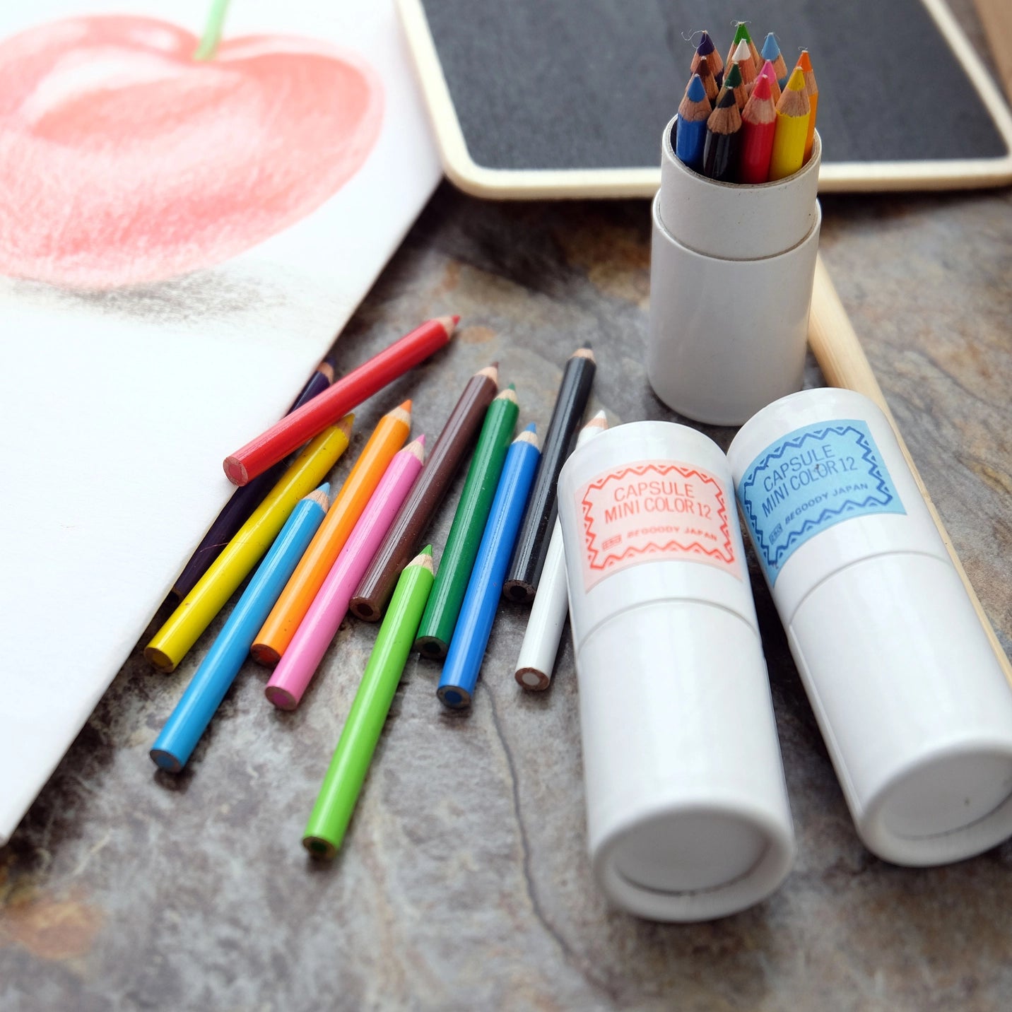 Mini Capsule Color Pencil 12 Set - The Stkr Store
