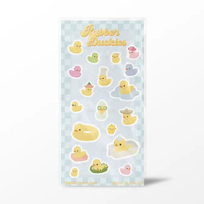 Rubber Duckies Sticker Sheet - The Stkr Store