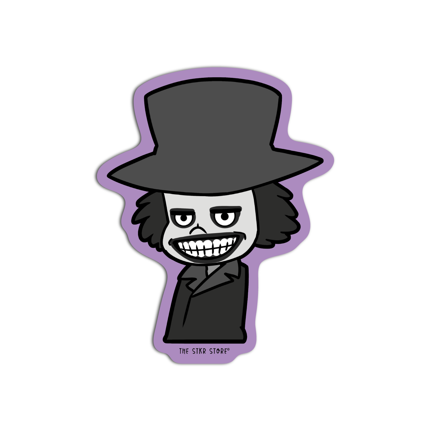 Man with Top Hat Horror Sticker