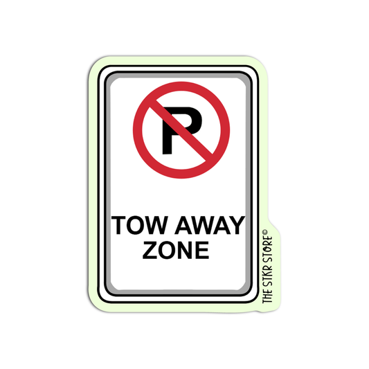No Parking Tow Away Zone Road Sign Sticker