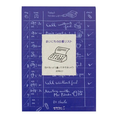 Midori To Do Memo Pad - Job - The Stkr Store