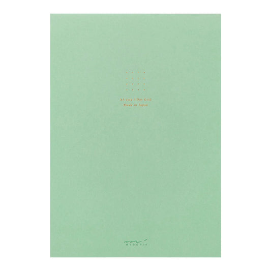 Paper Pad A5 Color Dot Grid Green - The Stkr Store
