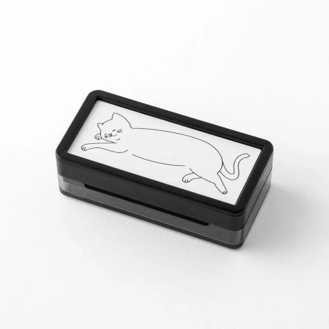 Paintable Stamp Pre-Inked Half Size Cat - The Stkr Store